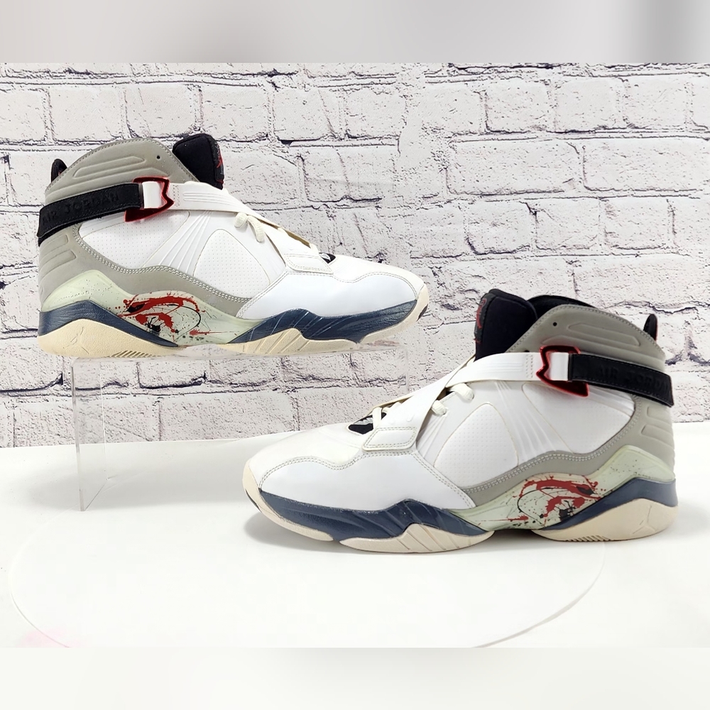 AIR JORDAN 8.0 VARSITY RED 2011- Sneakers, White/neutral Grey/flint, size 13